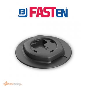 Fasten round base with C-profile rail system